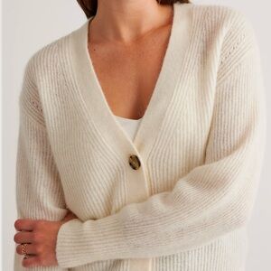 Quince Ivory Alpaca Cardigan
